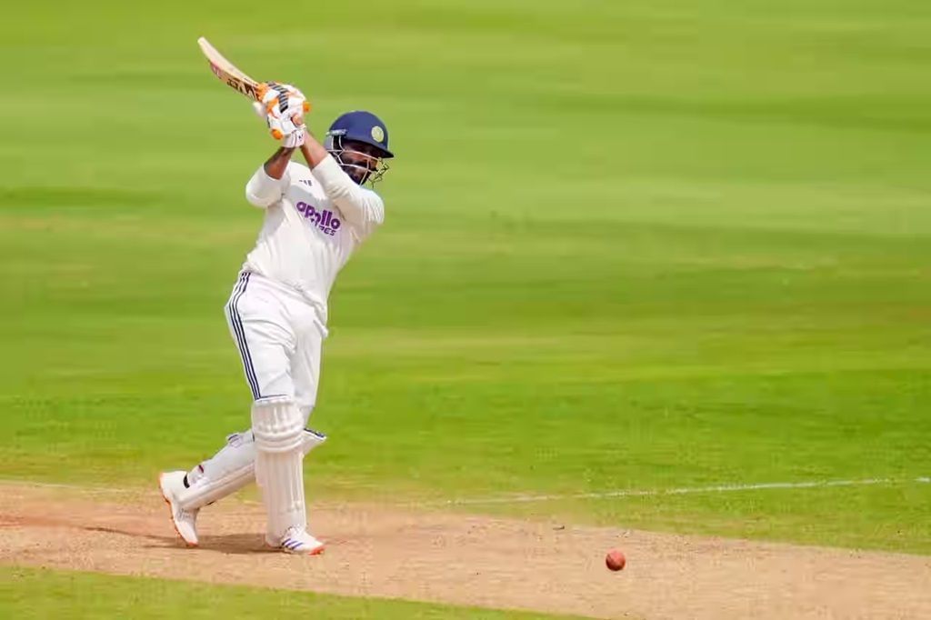 Ravindra Jadeja has struck six fours and five sixes during his unbeaten 104-run knock. [P/C: BCCI]