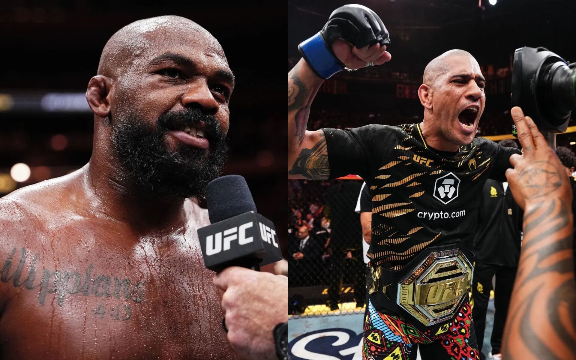 Jon Jones (left) wants to face Alex Pereira (right). [Images courtesy: Getty]