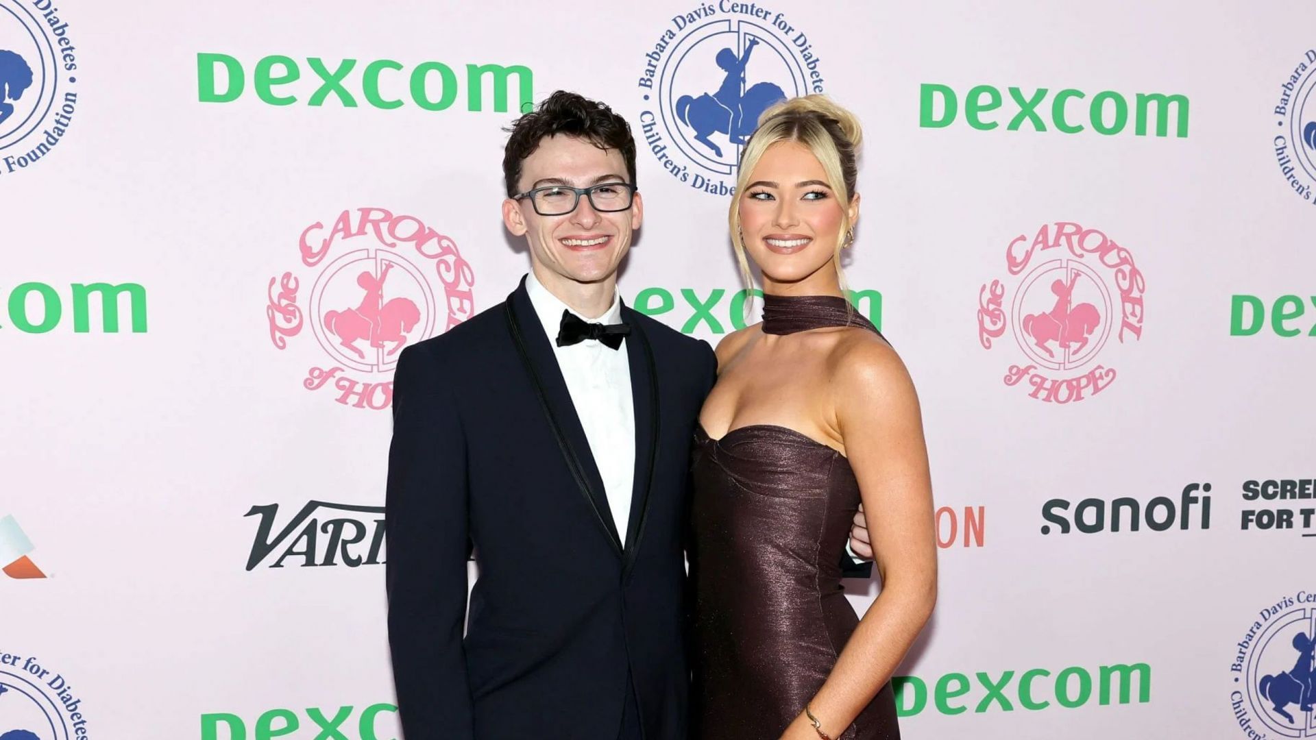 Rylee Arnold and Stephen Nedoroscik react to receiving a unique memento [Image Source : Getty] 