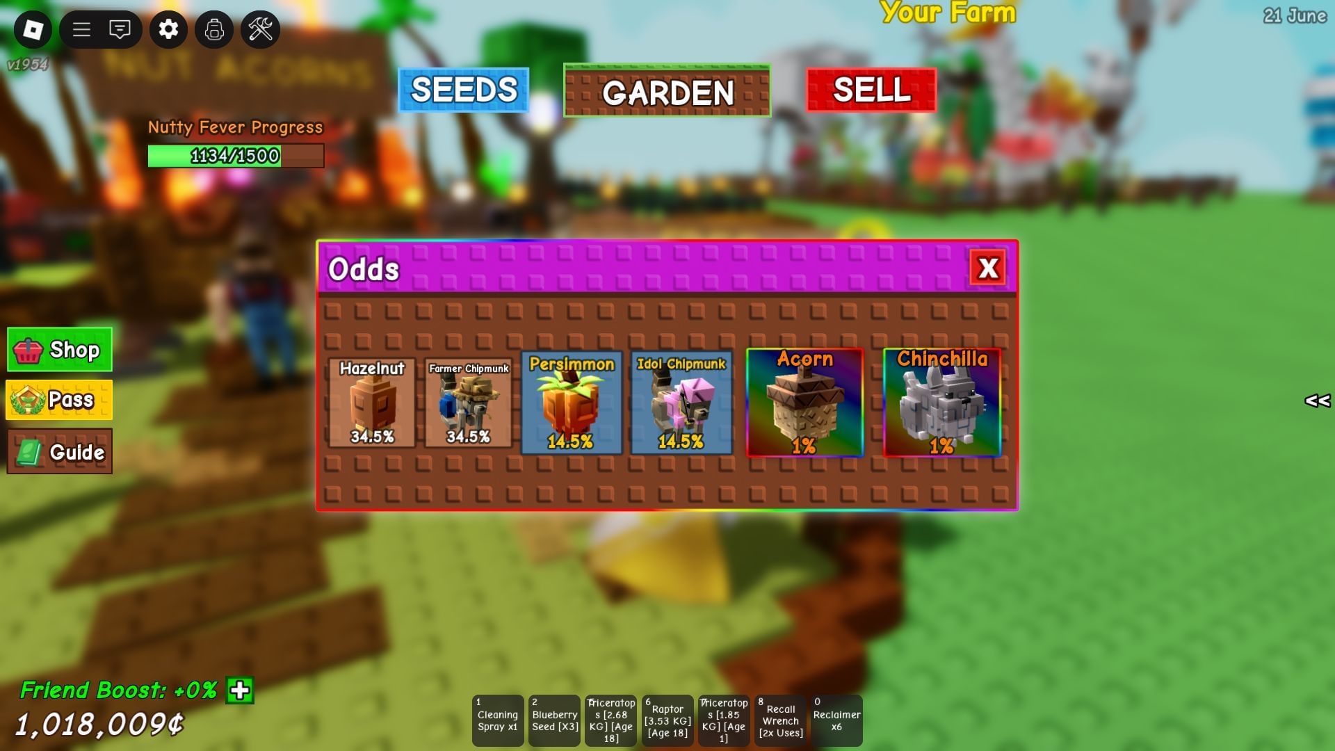 The Divine-rarity Chinchilla (Image via Roblox)