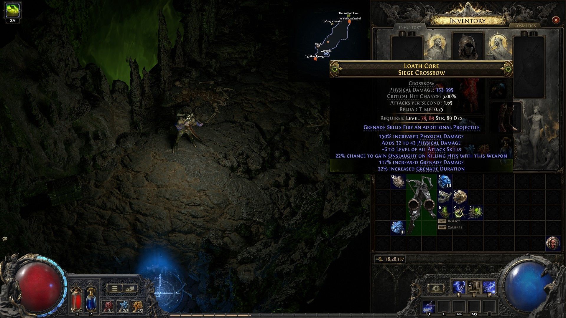 Perfect Essence of Battle removed &#039;Life per Enemy Hit&#039; to grant &#039;+6 to Attack Skills&#039; (Image via GGG)