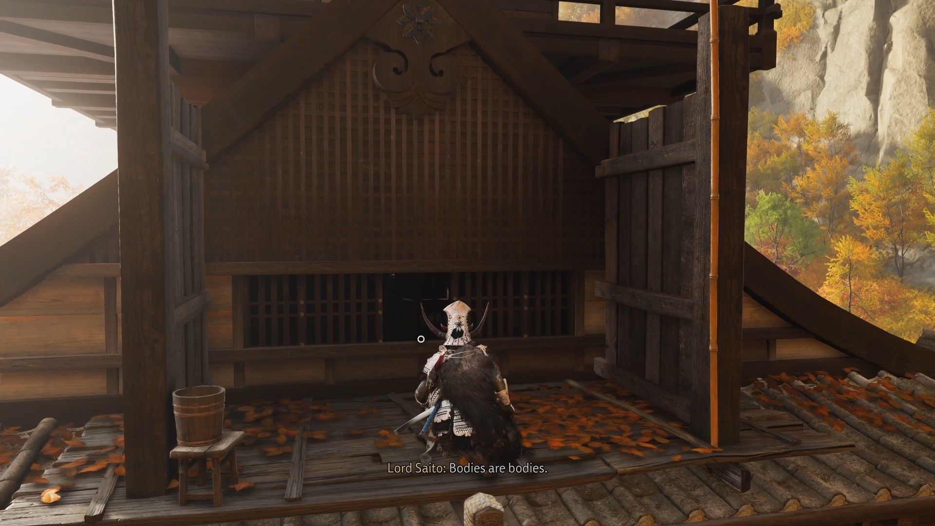 Find the opening to Lord Saito&#039;s location (Image via Sucker Punch)