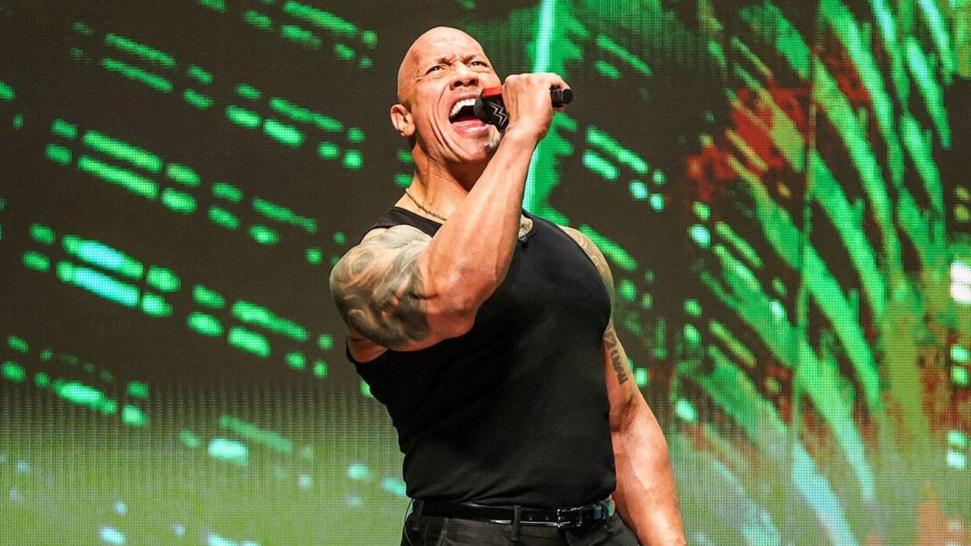 The Rock at WrestleMania XL kickoff! [Image credit: WWE.com]