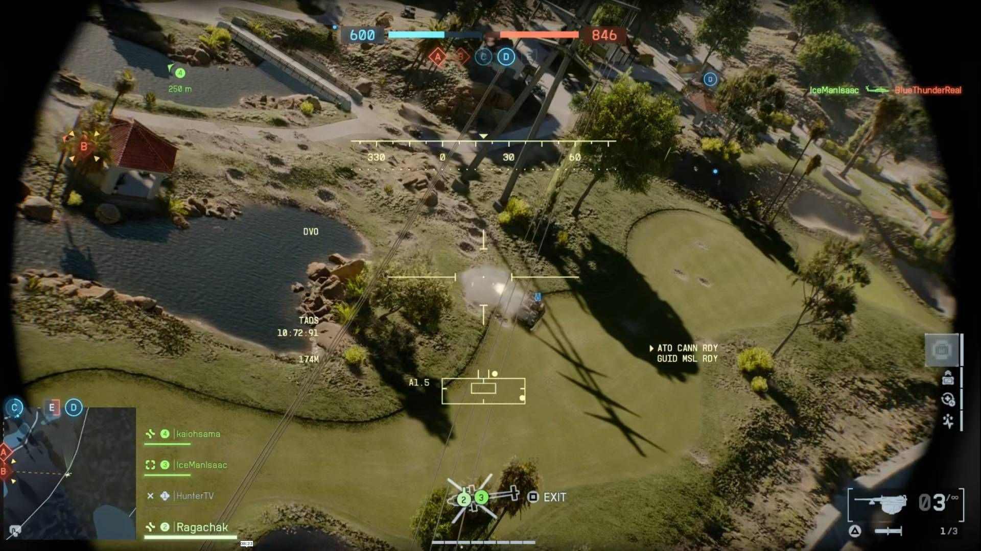 Here&#039;s a bird&#039;s-eye view of the action (Image via EA)