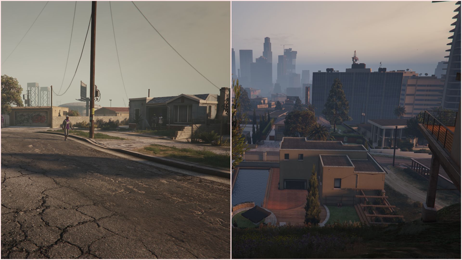 Neighborhoods within Los Santos do not have enough visual distinction (Image via Sportskeeda Gaming || Rockstar Games)