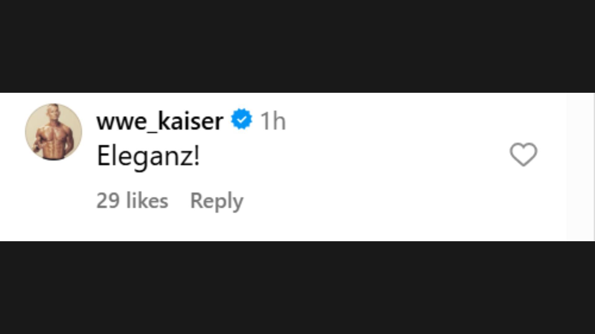 Ludwig Kaiser&#039;s comment on Gunther&#039;s post [Image Credits: Gunther&#039;s Instagram]