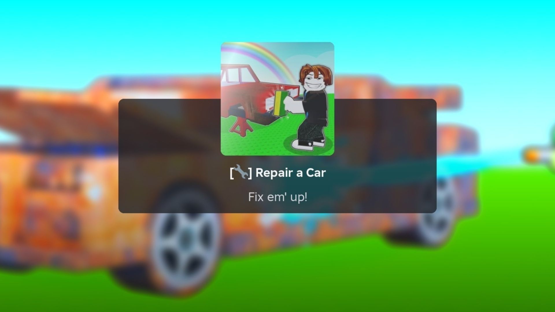 Repair a Car (Image via Roblox)