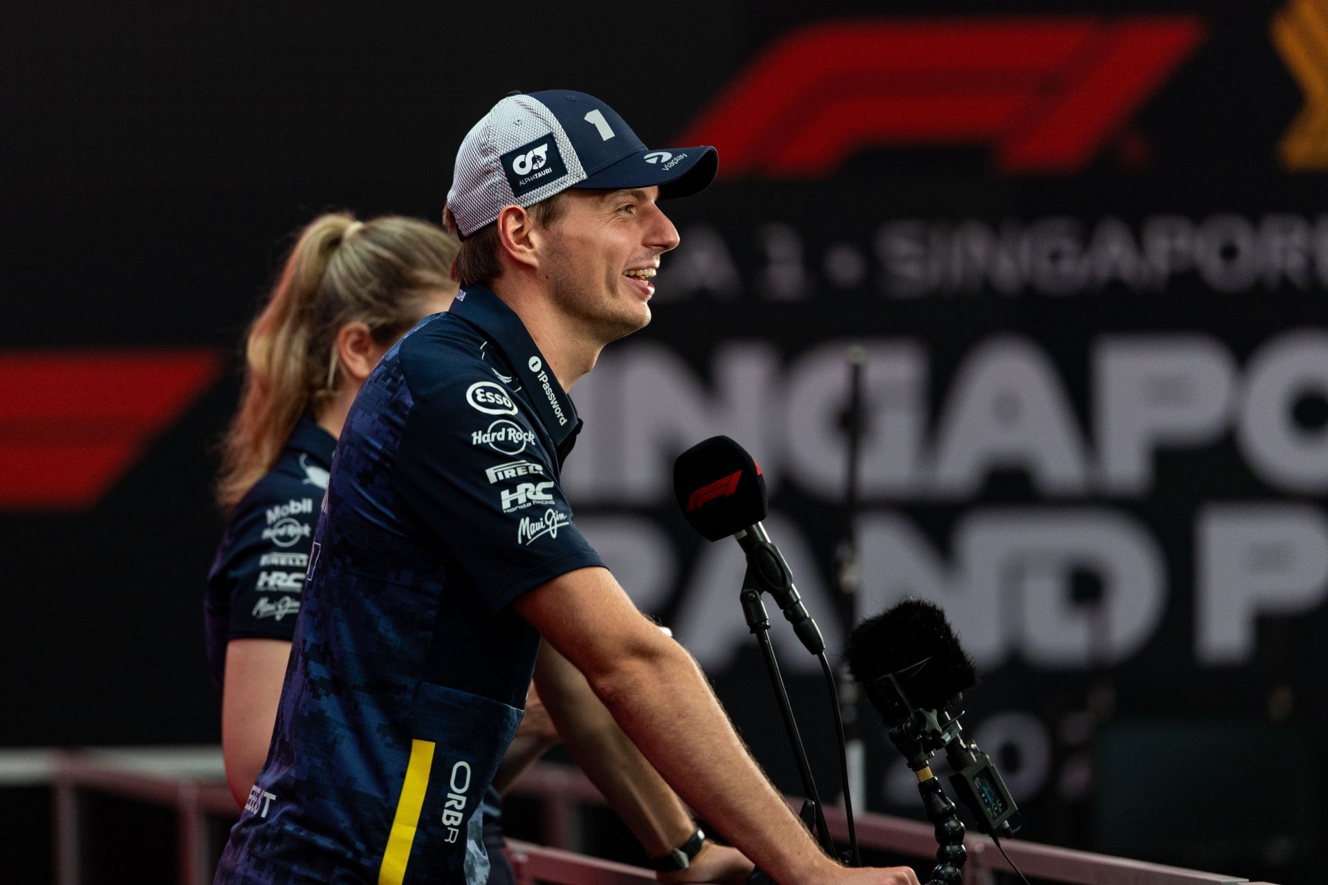 Max Verstappen of Red Bull Racing during previews at Marina Bay Street Circuit. Source: Getty