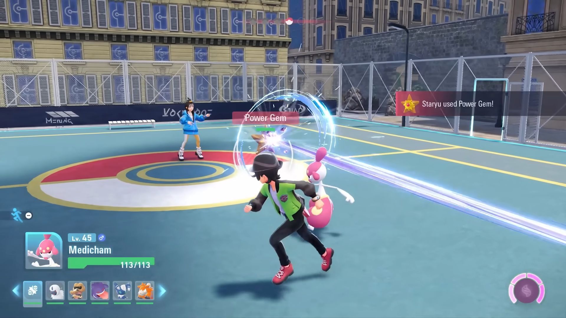 Staryu seen using a ranged Power Gem (Image via The Pokemon Company)