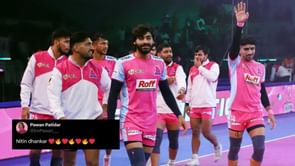 "The team looks completely different with Nitin around" - Fans react as Jaipur Pink Panthers keep playoffs hopes alive in Pro Kabaddi 2025