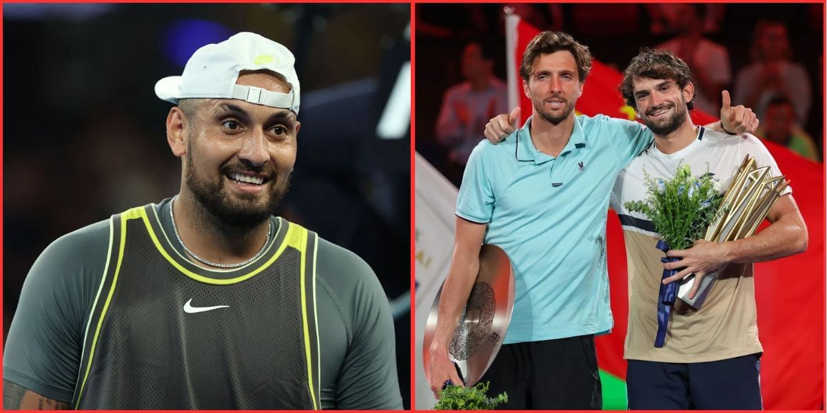 Nick Kyrgios (left); Arthur Rinderknech &amp; Valentin Vacherot (right)