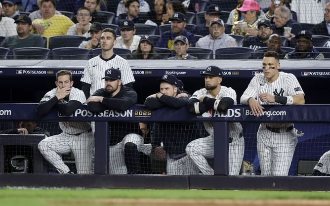 “Haven’t left for Cancun yet?” - Fans roast Aaron Judge, Devin Williams, Cam Schlittler as Yankees trio hit the stands for Knicks season opener