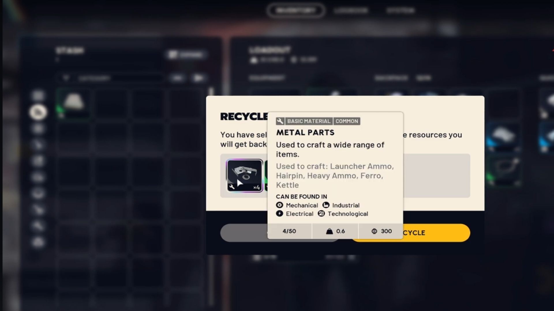 Recycling in ARC Raiders (Image via Embark Studios and YouTube.com/@PazarGamingGuides)
