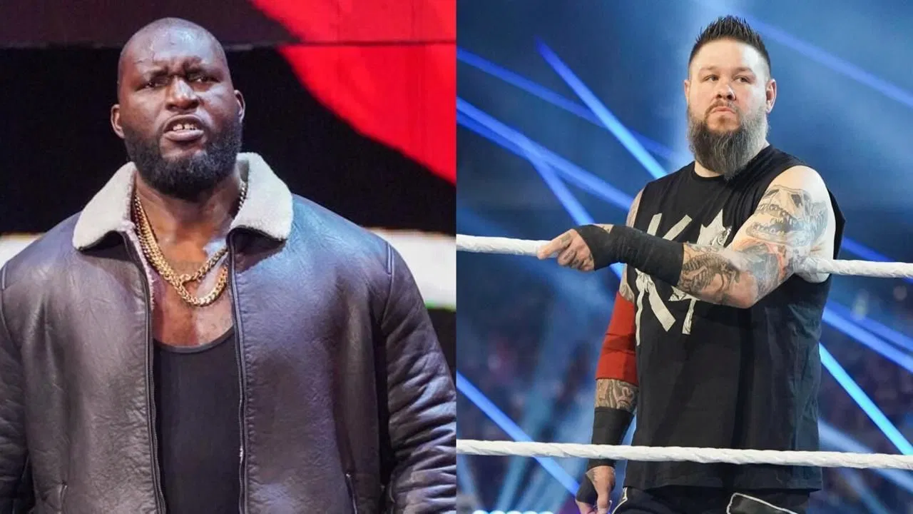 Omos and Kevin Owens! (Images from WWE.com)