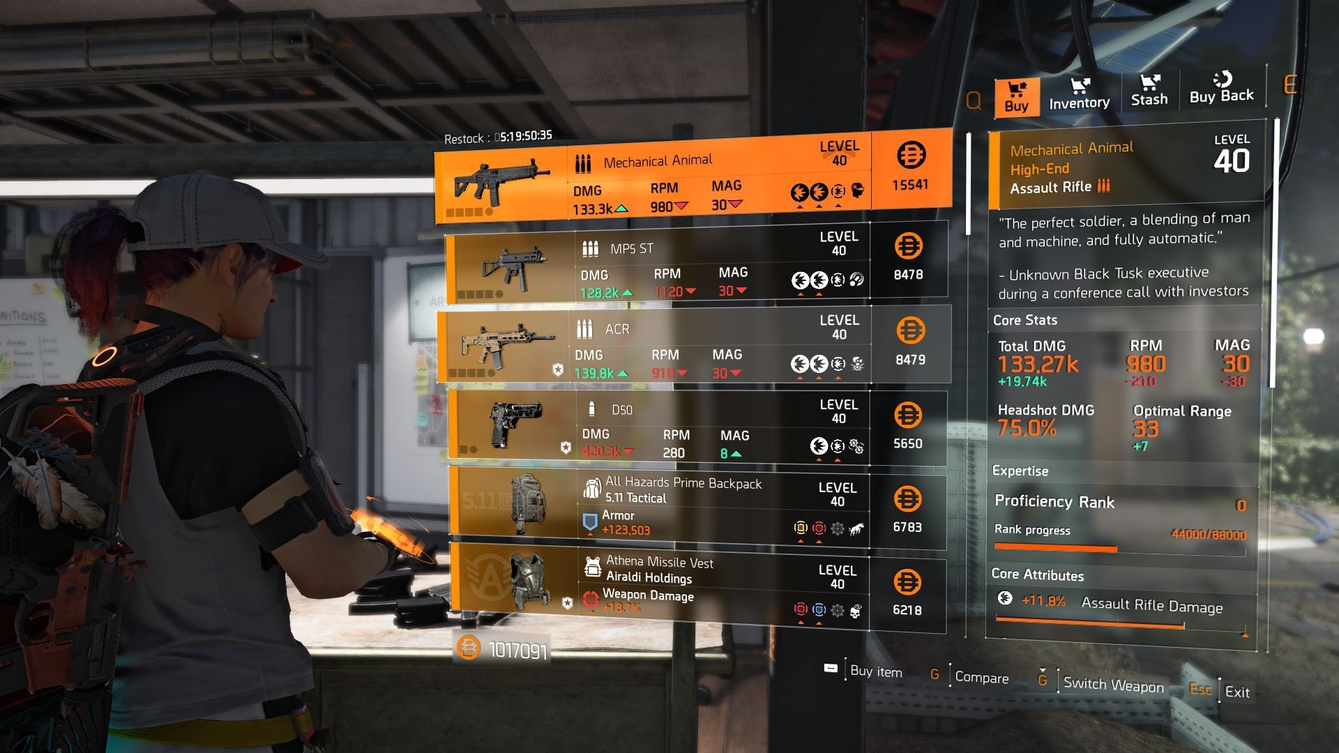 The Division 2 vendor at the White House helipad (Image via SK Gaming || Ubisoft)
