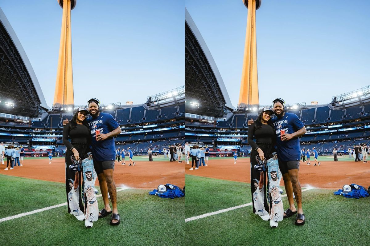  Vladimir Guerrero Jr.with wife Nathalie .(nathalii30/Instagram)