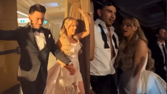 Nick Suzuki’s wife Caitlin drops never-before-seen photos from couple's summer wedding
