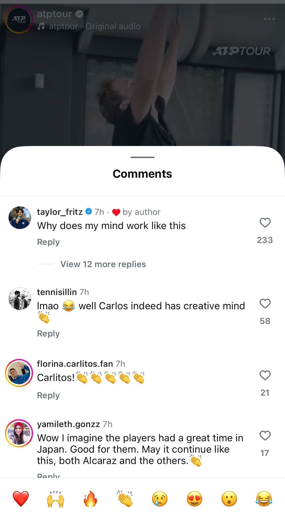 Comments section