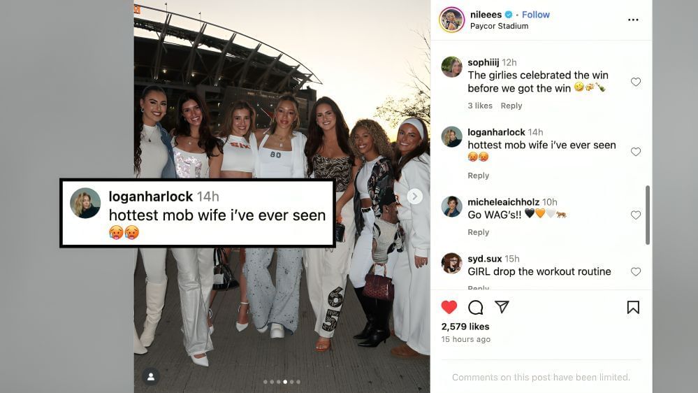 Jake Browning&#039;s fianc&eacute;e Stephanie receives compliments from Andrei Iosivas&#039; GF Logan (Image Credit: Stephanie/IG)