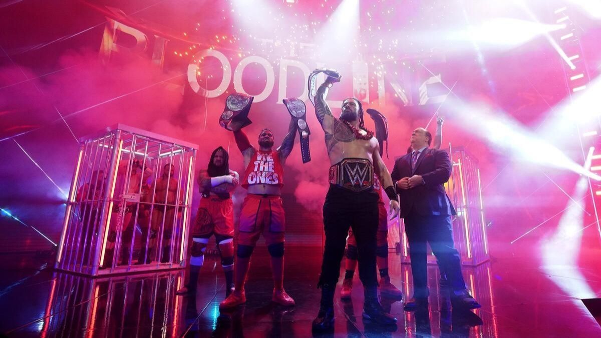The Bloodline at Survivor Series WarGames 2022 (Image via WWE
