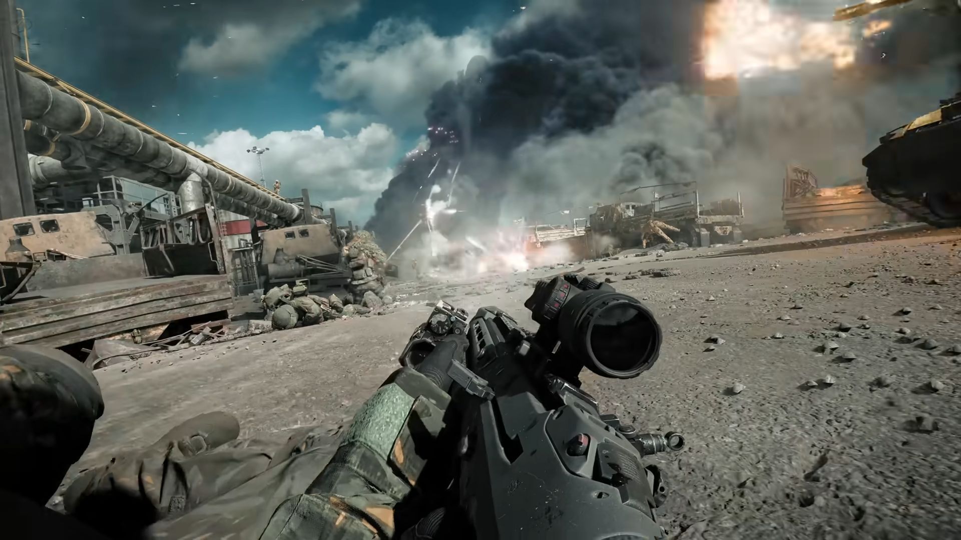 A snippet from the Battlefield 6 hype cinematic, Battlefield 6, Battlefield 6 Mission 8, Battlefield 6 Operation Ember Strike, Battlefield 6 mission 8 guide, Battlefield 6 blog, Battlefield 6 story mode, Battlefield 6 multiplayer, Battlefield 6 dog tags, Battlefield 6 all missions