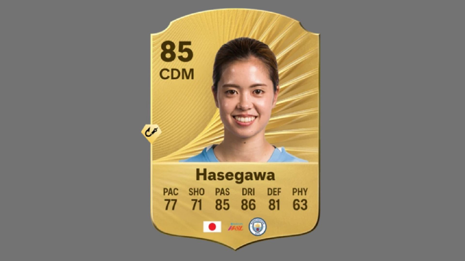 Hasegawa is a crucial part of the Manchester City women&#039;s team (Image via EA Sports)