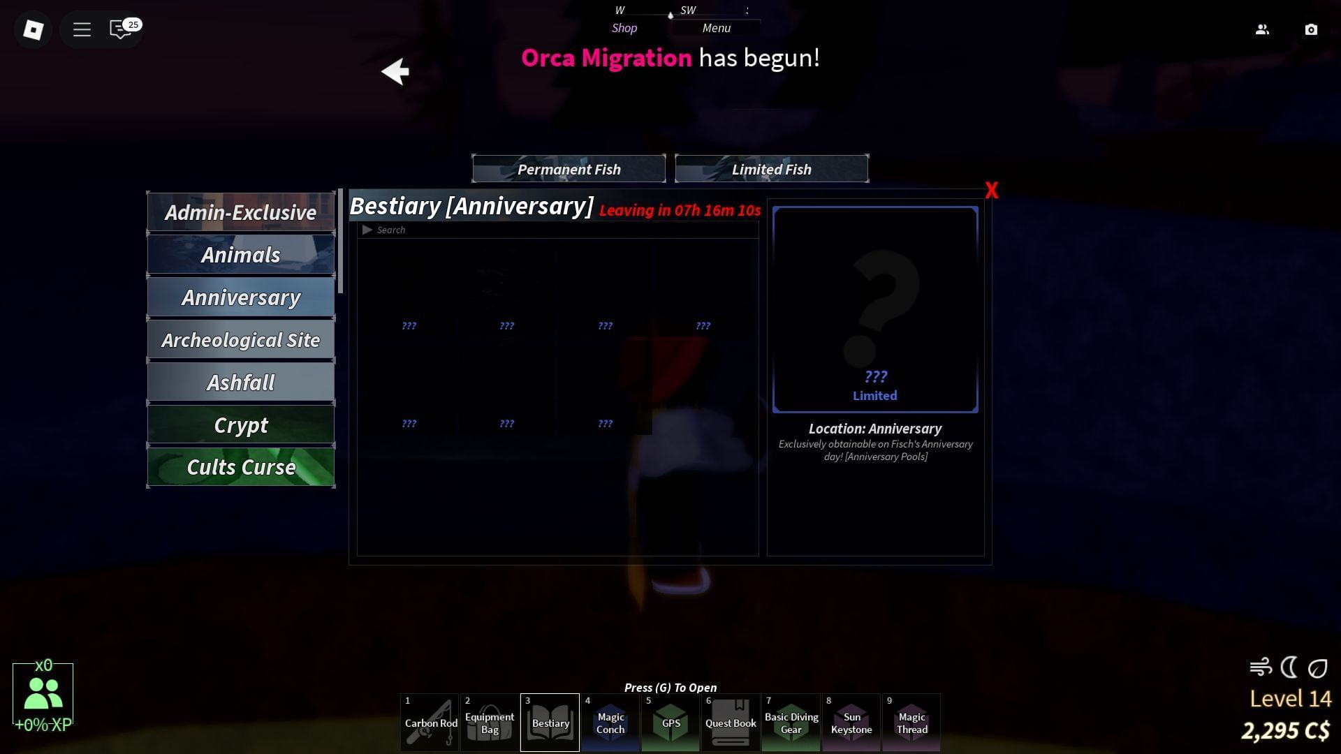 The Anniversary Bestiary (Image via Roblox)