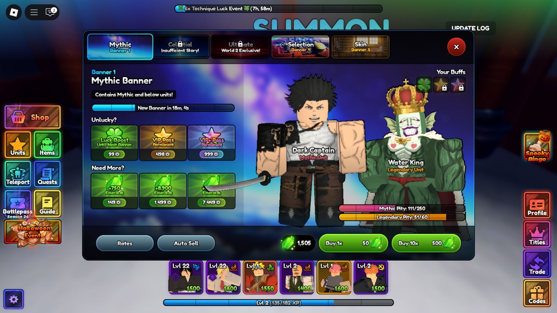 The Umbral Prince was pre-summonable (Image via Roblox)