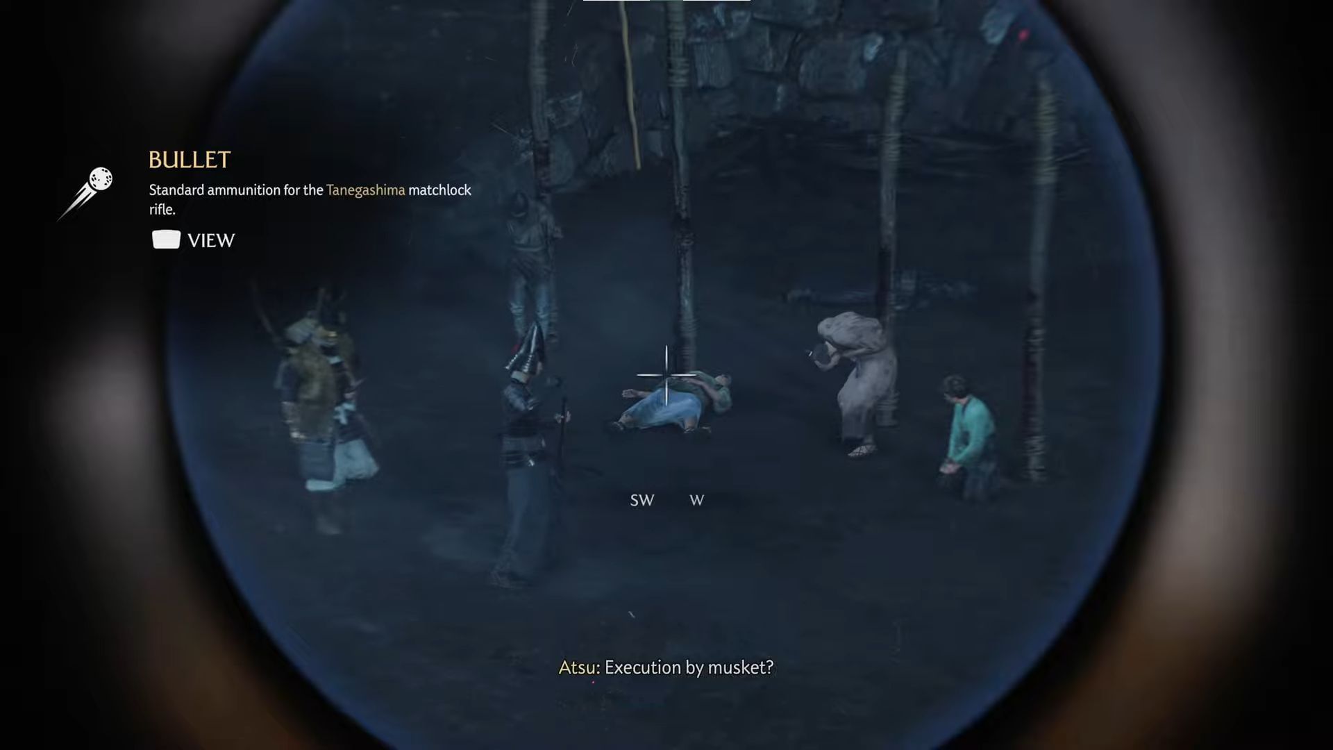 Scoping in with the Tanegashima rifle (Image via Sucker Punch || YouTube@Gamerack )