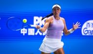 Jessica Pegula at the Wuhan Open 2025. (Photo: Getty)