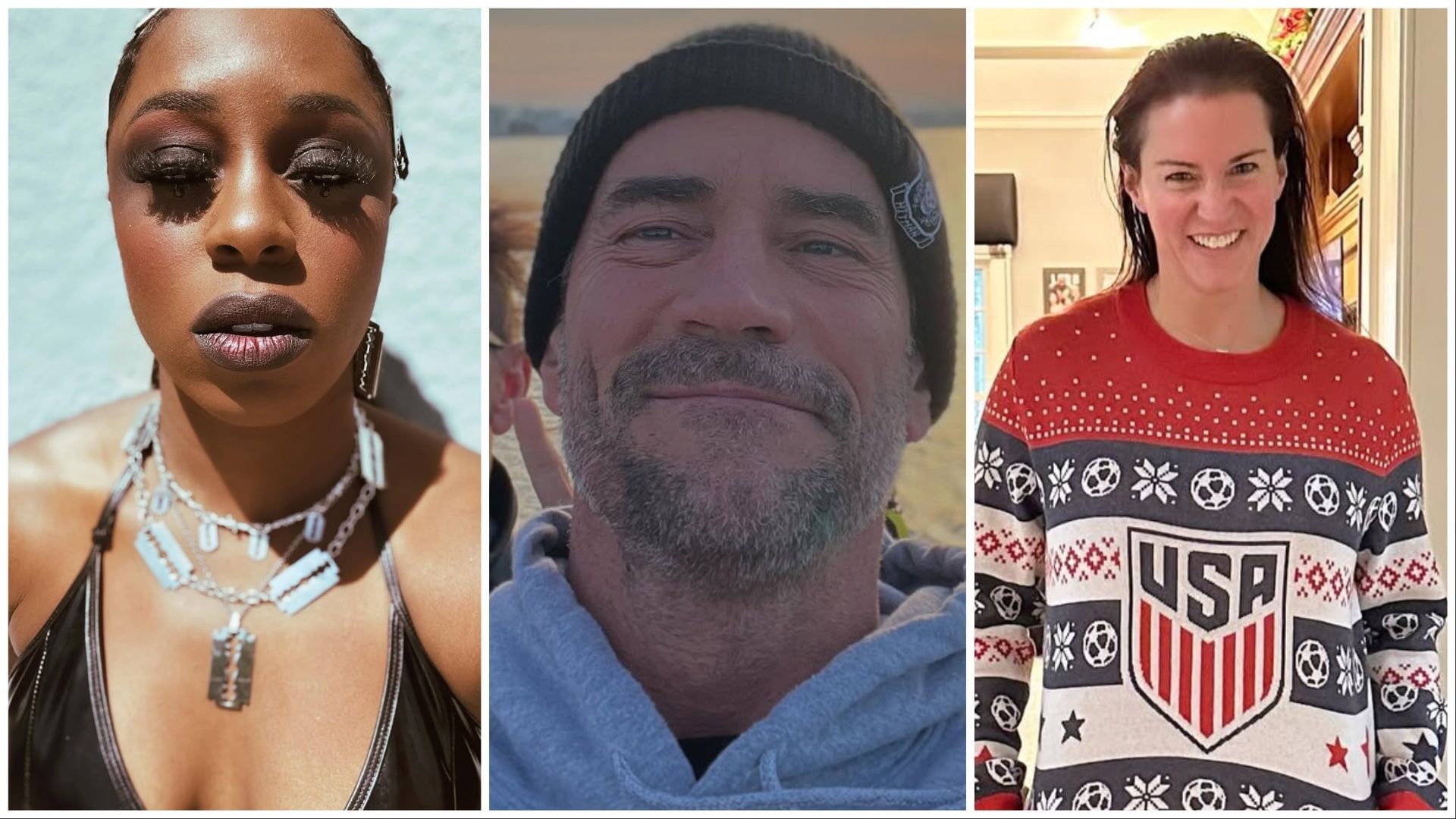 Naomi, CM Punk and Stephanie McMahon. (Photos: @trinity_fatu, @cmpunk and @stephaniemcmahon on IG)