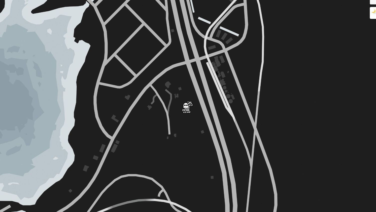 Fourth ghost&#039;s location (Image via GTAweb.eu)