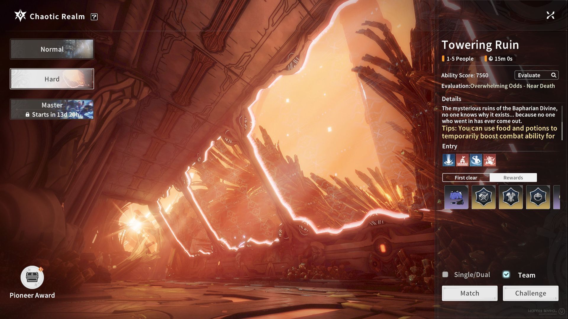 Towering Ruin Hard (Image via A Plus)