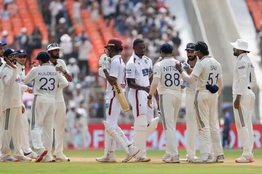 The West Indies batted less than 90 overs across their two innings. [P/C: BCCI]