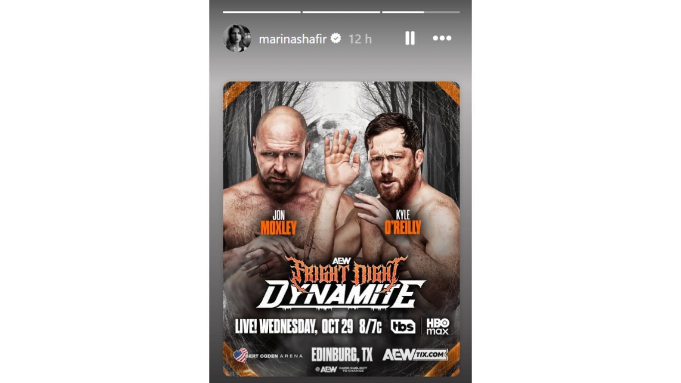 Câu chuyện IG của Marina Shafir [Screengrab taken from Instagram]