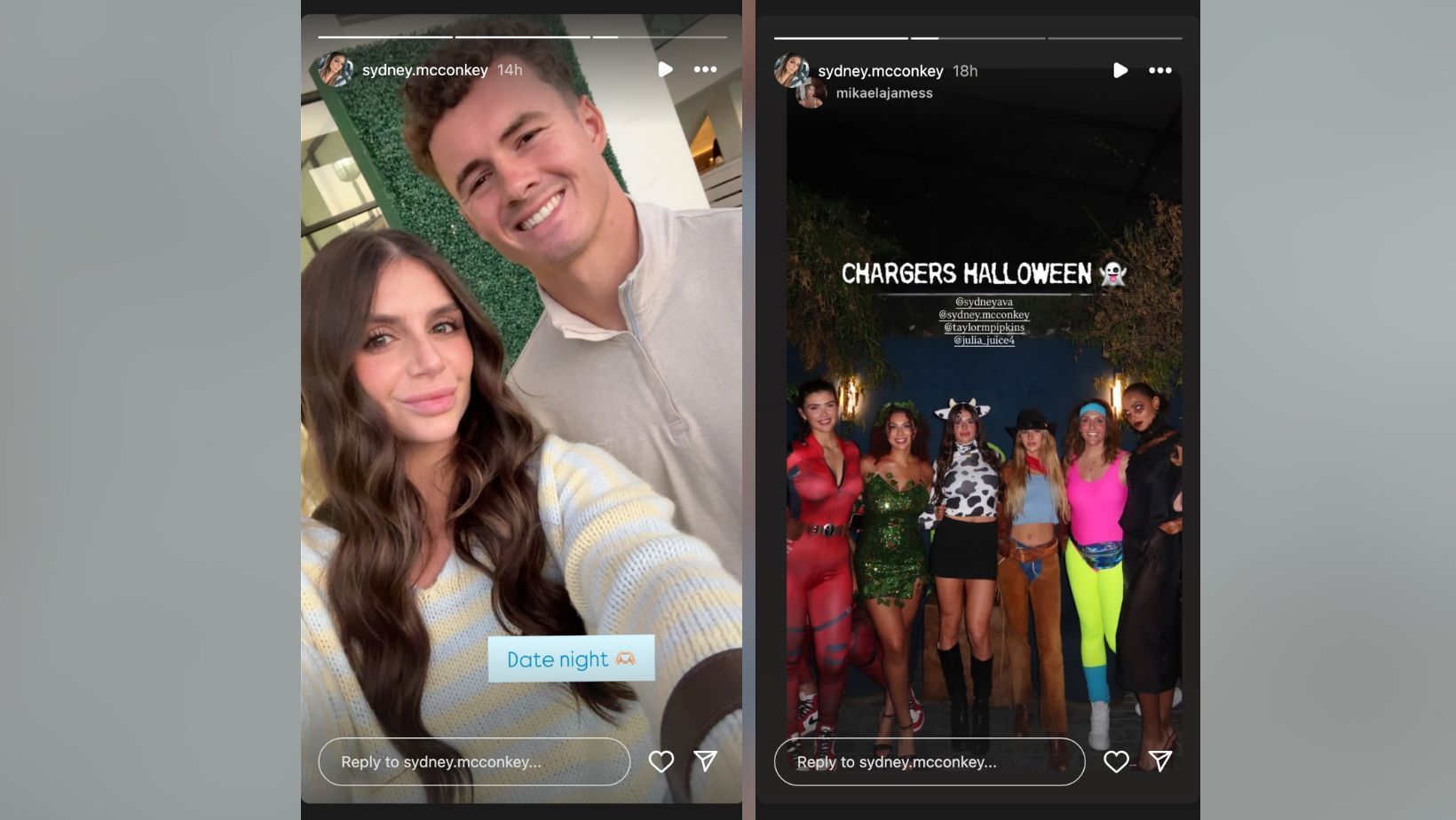 Ladd McConkey&#039;s wife Sydney twins in warm &amp; cozy outfit for &#039;date night&#039; with Chargers WR (Image Credit: Sydney/IG)