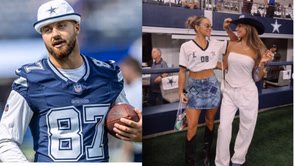 Jake Ferguson's fiancée Haley Cavinder & future SIL Hanna enjoy "twin life" ex-college stars show off their glam outfits [WATCH]