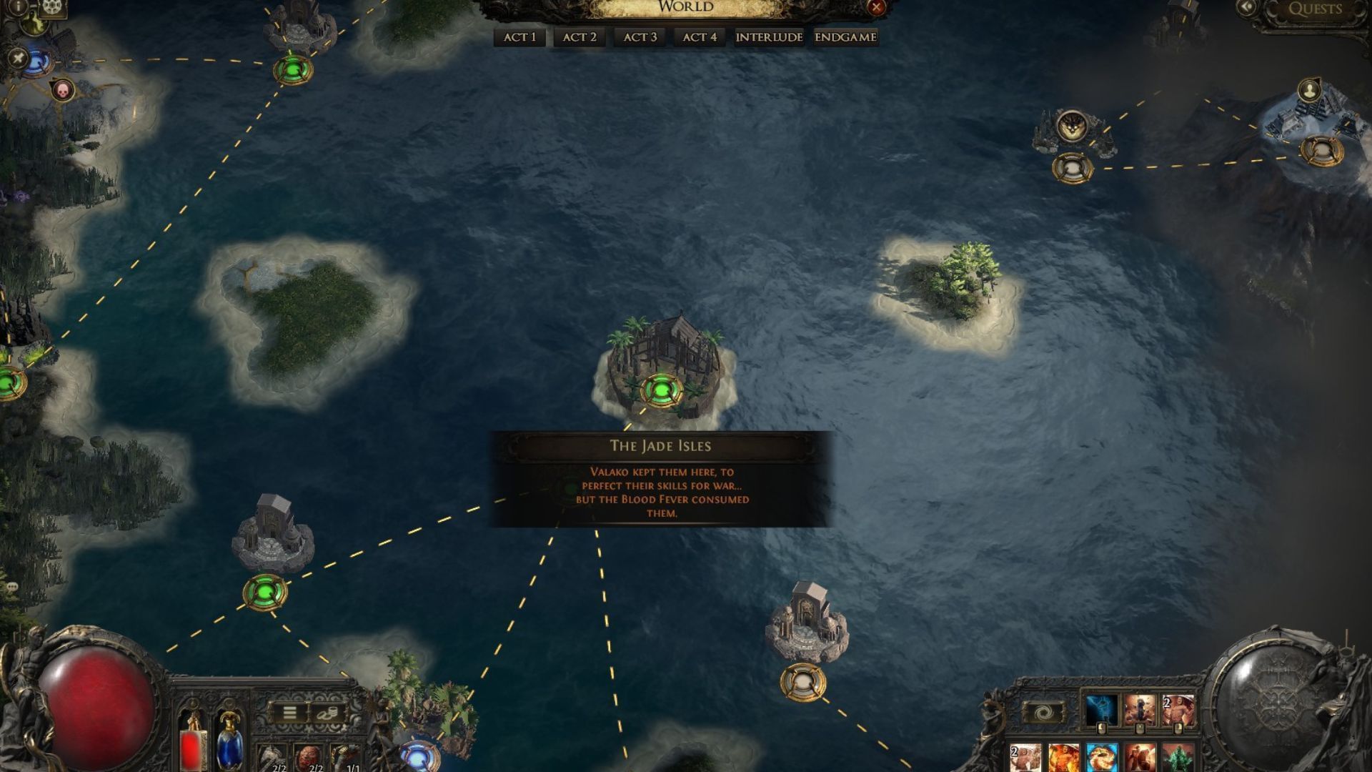 The Jade Isle is the same map as the Act 4 finale (Image via Grinding Gear Games)