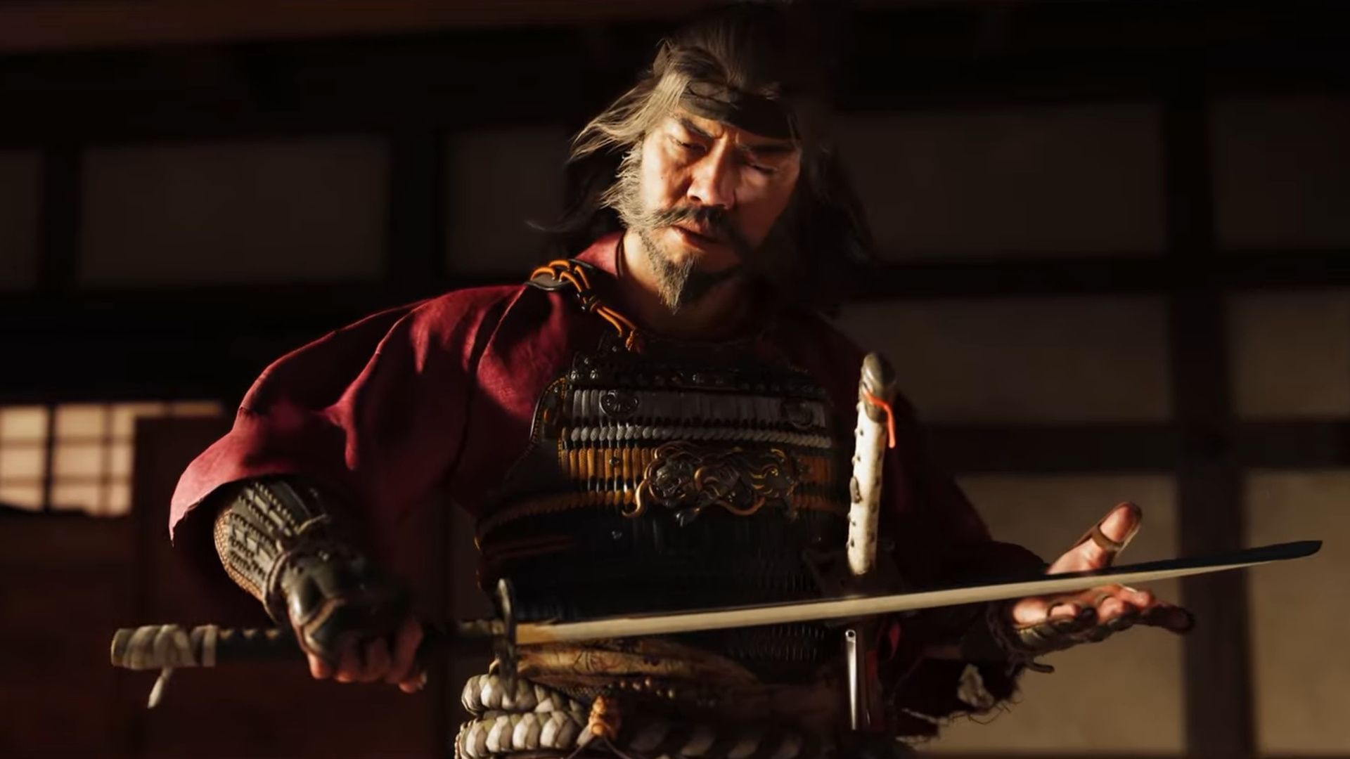 Lord Saito will recognize Atsu owing to her katana&#039;s hilt (Image via Sucker Punch || Sportskeeda)