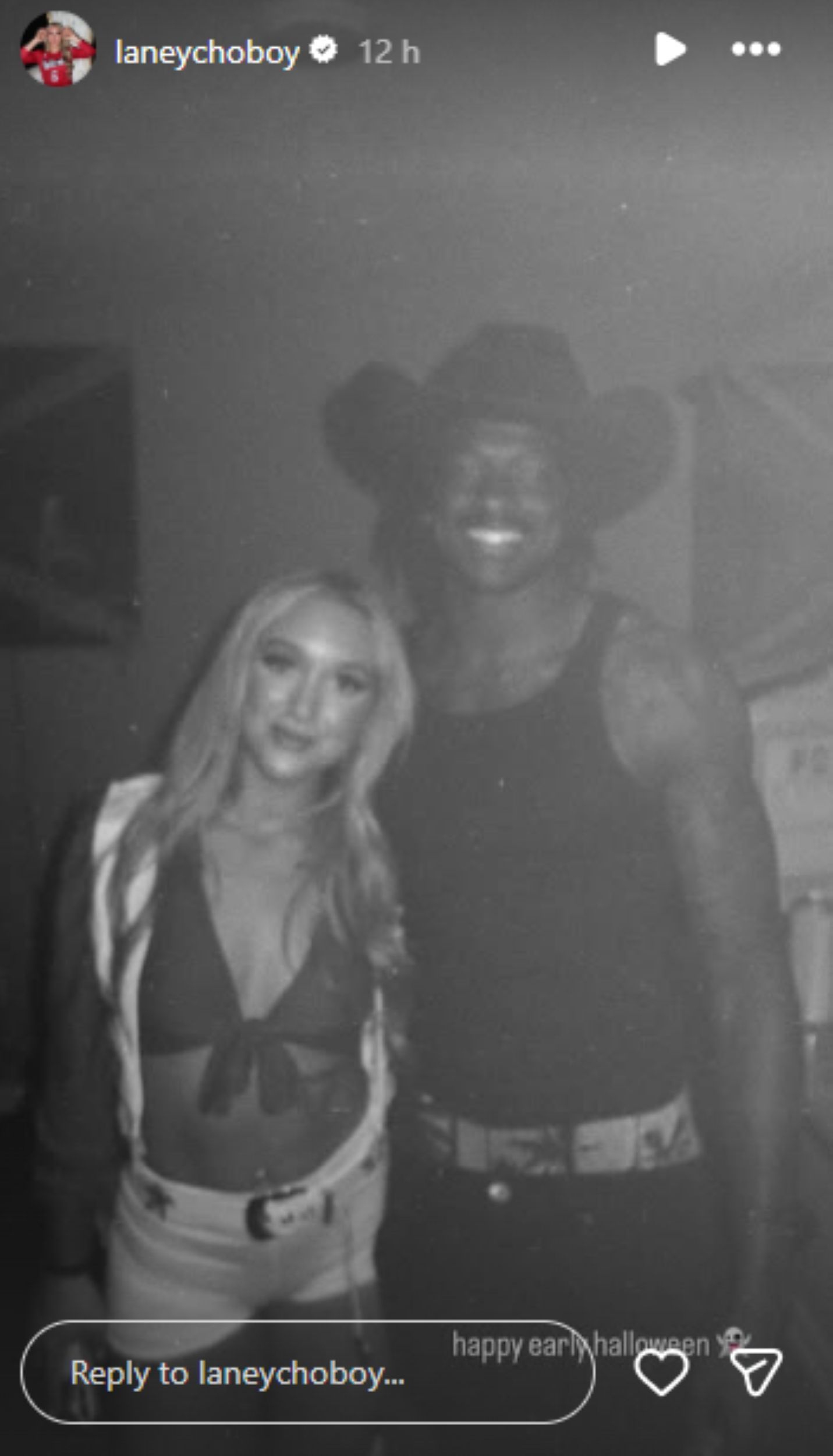 Screengrab of Laney Choboy&#039;s Instagram story [Image Source : Laney Choboy&#039;s Instagram]