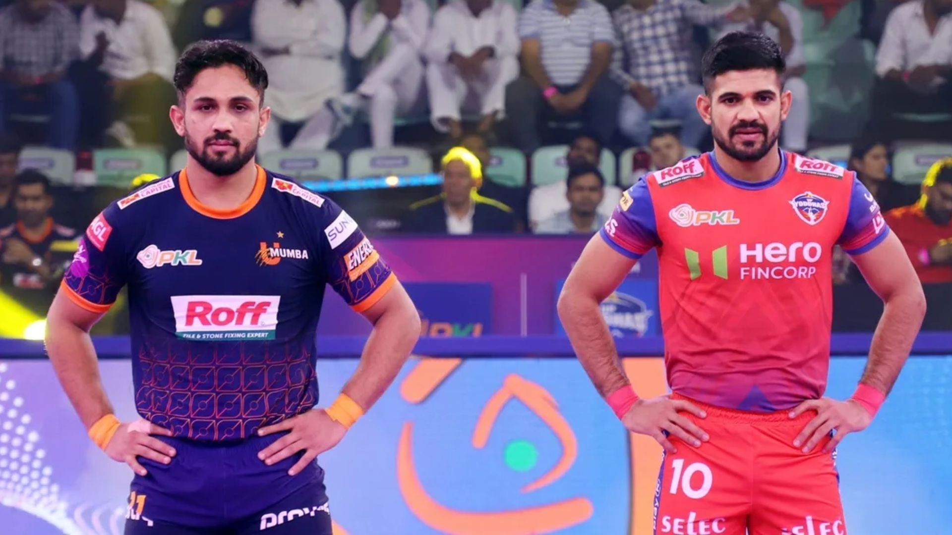 U Mumba skipper Sunil Kumar (L) and UP Yoddhas skipper Sumit Sangwan (R) - Image Credits: PKL