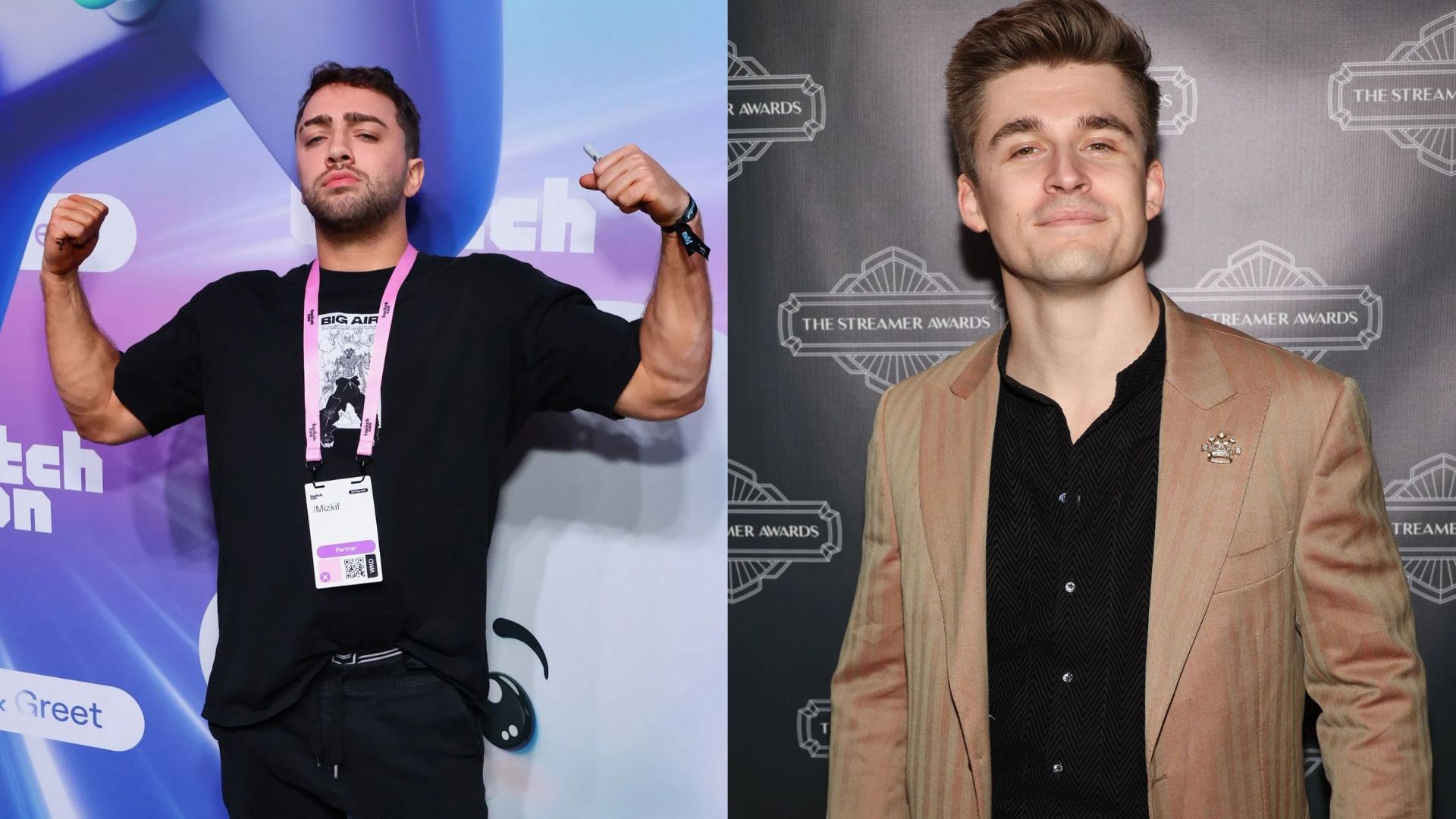 Mizkif responds to Ludwig (Images via Getty)