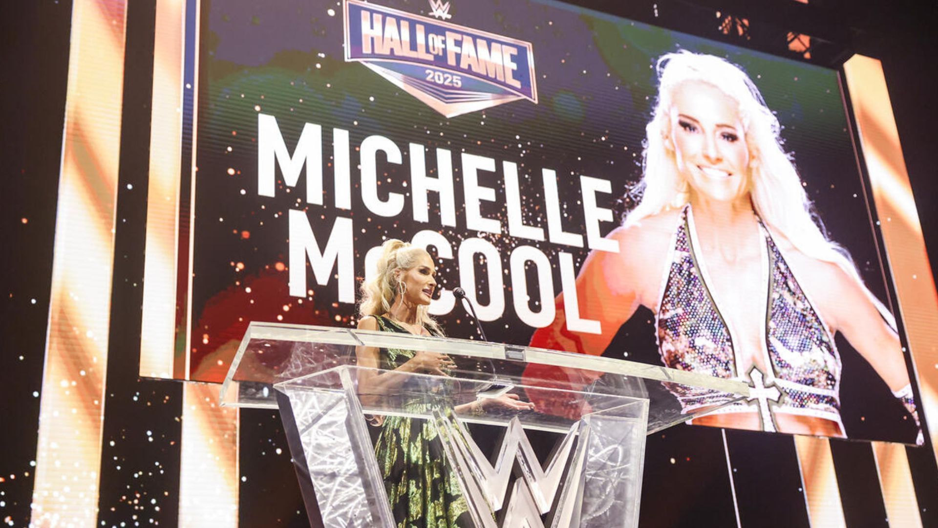Michelle McCool at Hall of Fame 2025! [Image credit: WWE.com]