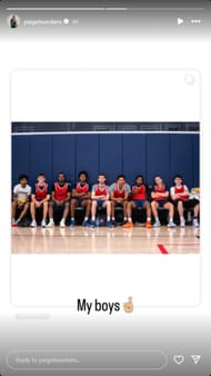 Paige Bueckers shared this on her IG stories. (Photo: @paigebueckers on IG)