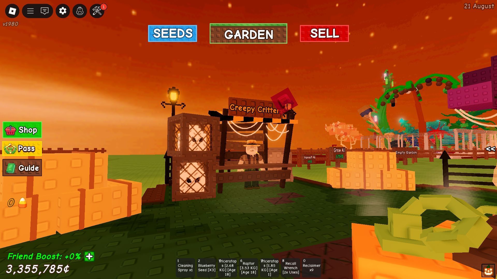 The Creepy Critters shop (Image via Roblox)