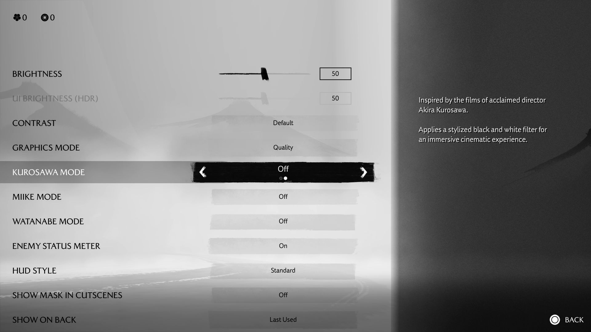 Add filters and effects via the cinematic modes (Image via Sucker Punch)