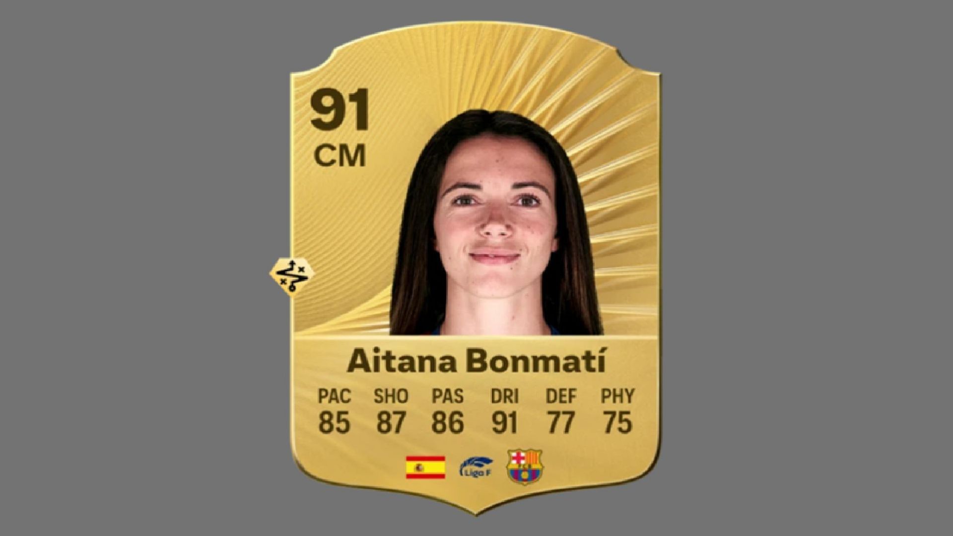 Aitana Bonmati is another top centre midfielder in the game (Image via EA Sports)