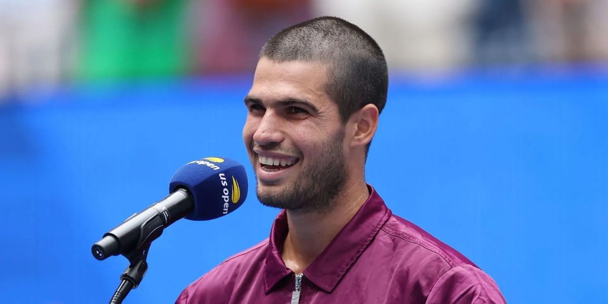 Carlos Alcaraz at the 2025 US Open (Source: Getty)