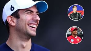Lewis Hamilton and George Russell react as Nicholas Latifi gives major career update