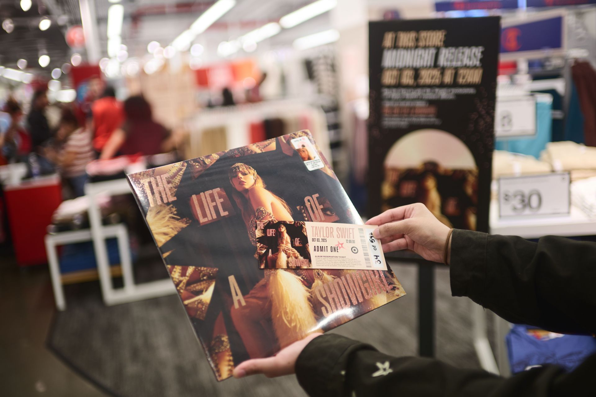 Fans Line Up At Target For Midnight Release Of Taylor Swift&#039;s New Album (Image via Getty)